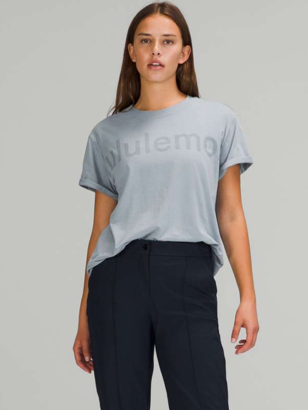 LULULEMON all yours short sleeve t shirt - chambray blue